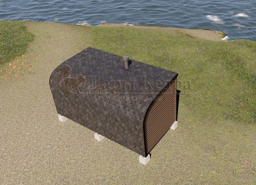 Баня «Парус» из кедра 5х2,2 метра