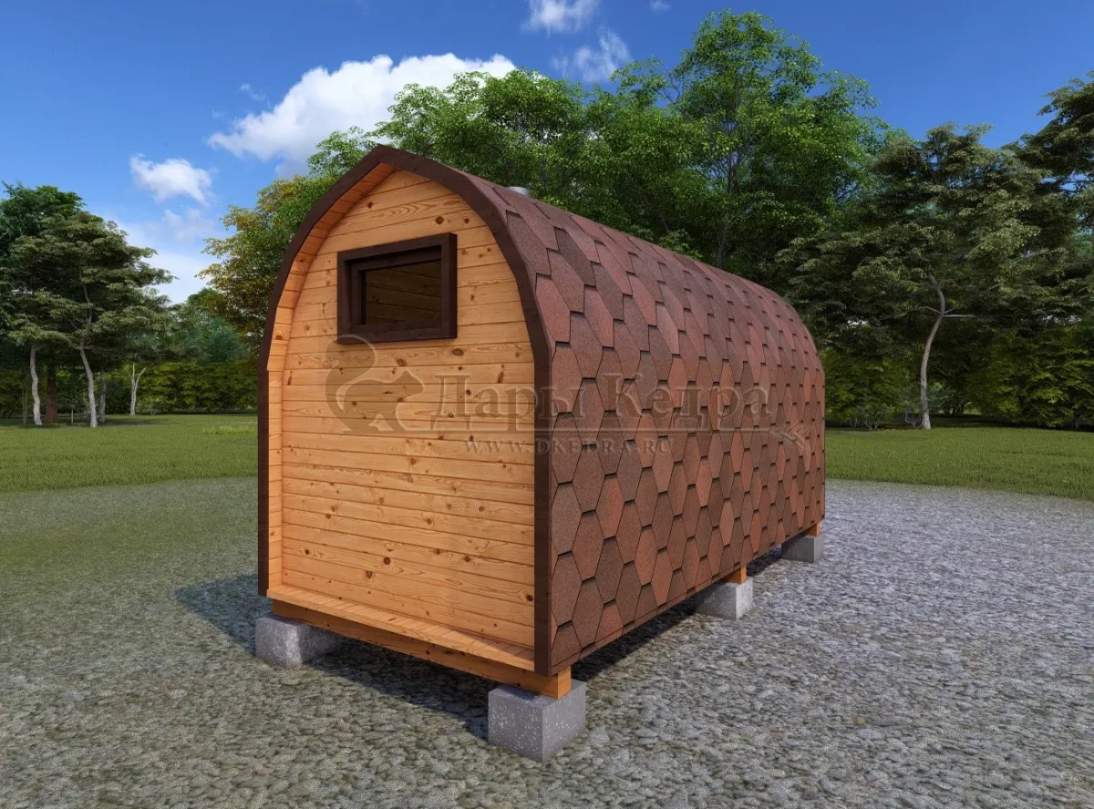 Баня «Викинг» из кедра 4х2,2 метра